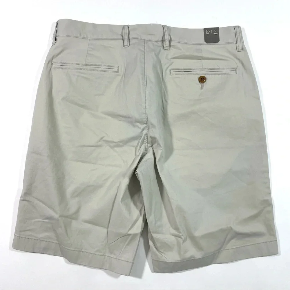 New J Crew 9” Chino Shorts Men’s Size 30 Stone